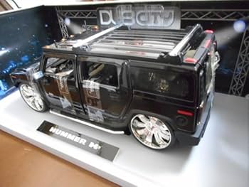 DUB city Hummer H2 ダブシティー ハマー ブラック Amazon | 1/18 Jada ハマー H2 Dub City 6.0V8 ブラック Hummer
